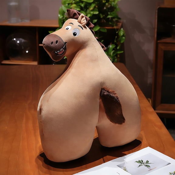 PpgejGEK Cute Flattery Bear Santa Claus Pillow Cushion, Christmas Outfit Stuffed Toy Year Decorative Plush Doll, Soft and Cuddly Home Decor 40 cm / 15.75 Inches Red Beige White