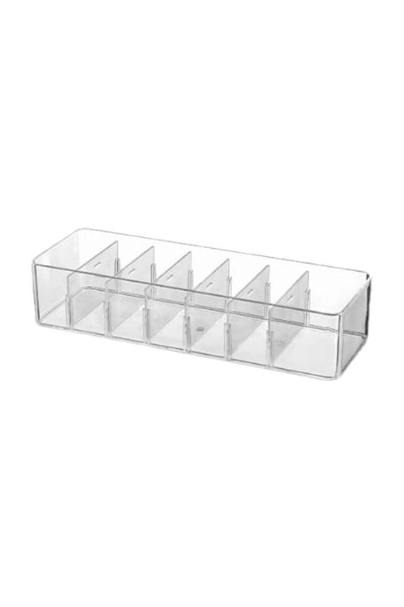 Desktop Cable Organizer Storage Box 27.2x6.6x18.1cm Power Cord Divider Case for Cell Phone Charger Charging Cables Adapters Office Supplies
