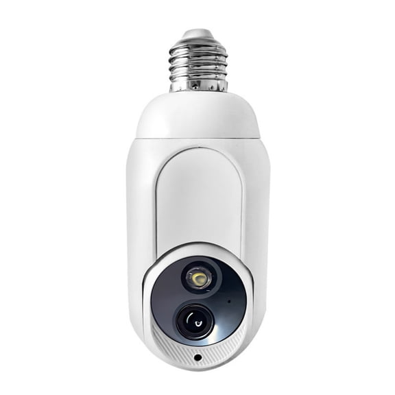 PpgejGEK E27 Bulb Camera 2MP HD Smart Security Camera with Night Vision 360 Remote Viewing Wireless WiFi Indoor Outdoor Light Socket Surveillance