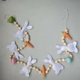 thumbnail image 1 of PpgejGEK Easter Bunny and Carrot Fabric Garland Decor with Wood Beads for Mantel Shelf Wall Spring Party Hanging Decoration, 1 of 3