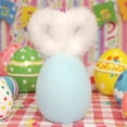 thumbnail image 1 of WWG Easter Plush Bunny Ear Egg Decor Ornament Soft Fluffy Hanging Decoration for Home Party Easter Basket Fillers Assorted Colors 5.9 x 3.3 Inches, 1 of 7