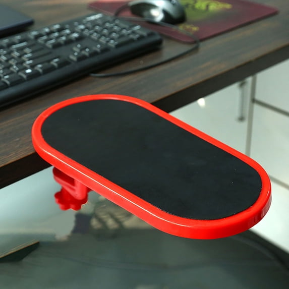 WWG Ergonomic Rotating Computer Hand Rest Board, Adjustable Arm Support Wrist Pad for Office Desk Gaming Keyboard, Cushioned Palm Rest to Reduce Strain, 11.41x5.51 inches