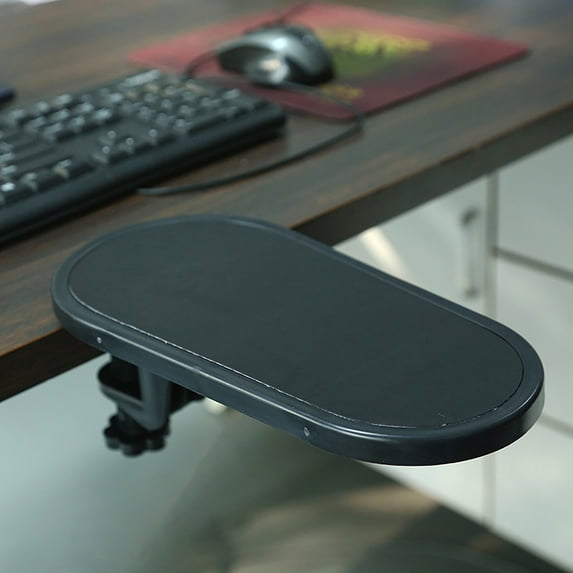 WWG Ergonomic Rotating Computer Hand Rest Board, Adjustable Arm Support Wrist Pad for Office Desk Gaming Keyboard, Cushioned Palm Rest to Reduce Strain, 11.41x5.51 inches