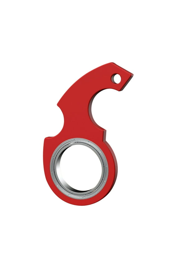 Fidget Spinner Keychain Metal Fingertip Rotating Decompression Toy with Key Ring for Anxiety Stress Relief Focus Aid Portable
