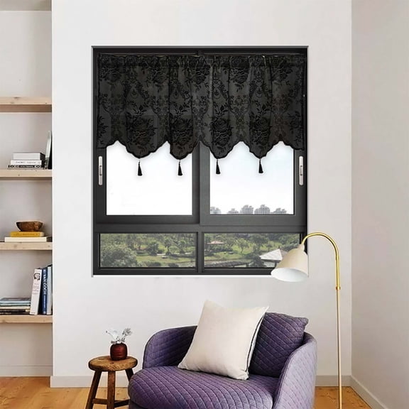 WWG Fine Woven Sheer Curtain Rod Pocket, Light Filtering Voile Drapes for Living Room Bedroom, Soft Polyester Fabric, 52x18in