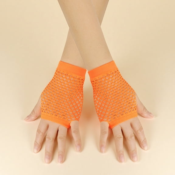PpgejGEK Fishnet Gloves for Carnival Festival Performance - Themed Party Costume Accessory - Reusable & Durable Decoration for Parades & Photo Events
