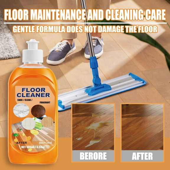 WWG Floor Cleaner Multi Surface Vinegar Polish 200ml, Natural Hardwood Laminate Tile Cleaner, Household Cleaning Spray for Sparkling Floors