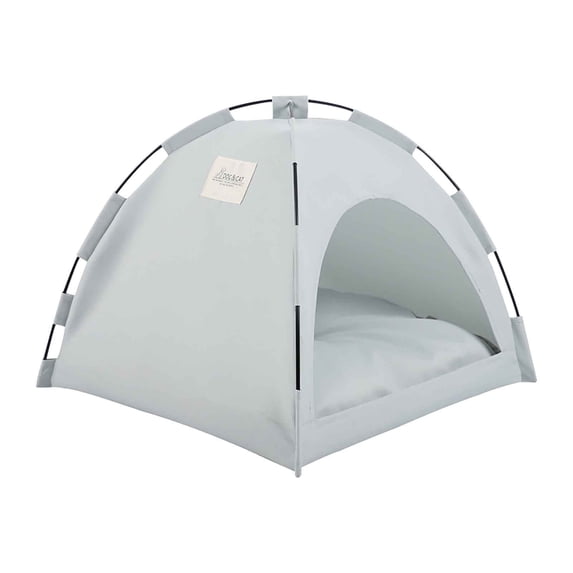 WWG Foldable Pet Tent Portable Indoor Outdoor Breathable Mesh Travel Cage for Dogs Cats Small Animals with Removable Cushion Solid Color