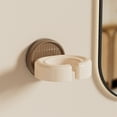thumbnail image 1 of PpgejGEK Hair Dryer Rack Suction Cup Fixed Wall Mounted Bathroom Storage Organizer Hanging Holder for Hairdryer 9x7.9x6cm 3.54x3.11x2.36in Plastic Green Brown, 1 of 6