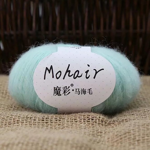 WWG Hand Knitted DIY Sweater Crochet Yarn Soft Acrylic Mohair Thread for Scarf Blanket Crafting Warm Comfortable 3.0-3.5mm Needle