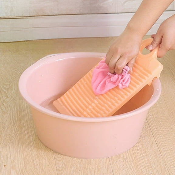 PpgejGEK Handheld Plastic Scrubbing Board Large Mini Laundry Washboard for Hand Washing Clothes Household Thickened Cleaning Tool 12.2x6.33x0.79 Inches