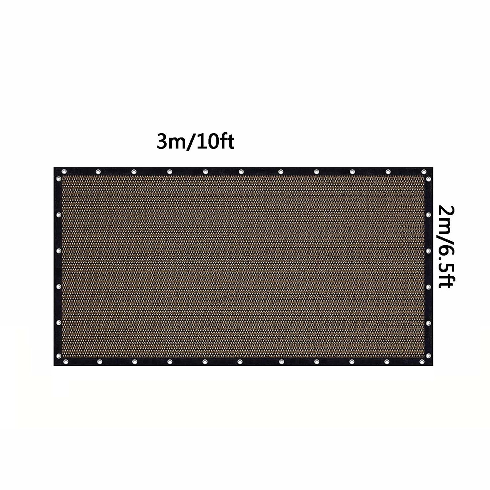 WWG High Density Shade Cloth 90% UV Block, Sun Screen Mesh Tarp with Grommets for Garden Patio Pergola Carport, 200GSM