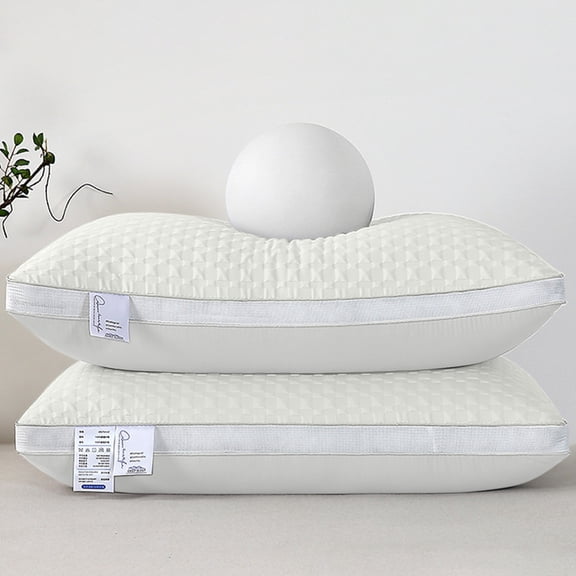 WWG Hotel Quality Bed Pillow 1 Pack Breathable Cooling Fiber Fill for Side Back Sleepers Soft Supportive Machine Washable 18.9 x 29.1 Inch