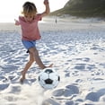 thumbnail image 1 of ufeghfjh Inflatable PVC Soccer Beach Ball Globe 27cm 10.63in for Pool Beach Games School Teaching Student Gift Black Blue Red Green, 1 of 6