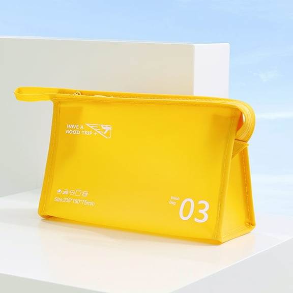 PpgejGEK Jelly Series PVC Cosmetic Bag Waterproof Makeup Toiletry Storage Organizer Clear Plastic Travel Case 9.3x5.9 Inches Multiple Bright Colors