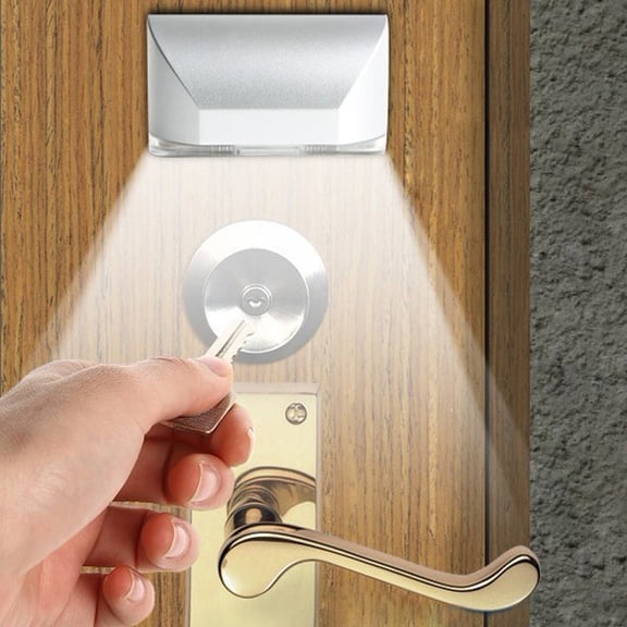 WWG LED Intelligent Door Lock Cabinet Night Light, Infrared Motion Sensor Lamp with 60?Detection, Auto On Off for Home Hallway Closet 3.14x1.57x1.18in