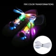 thumbnail image 1 of WWG LED Light Up Shoelaces 120cm 47.2inch Luminous Nylon Sports Shoe Laces 3 Light Modes CR2032 Batteries Included Night Running Safety, 1 of 4