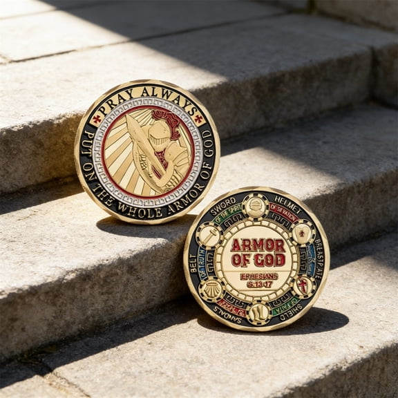 PpgejGEK Memorial Commemorative Coin Symbolizing Courage and Bravery, Historical Collectible Gift for US Nostalgic Enthusiasts and Coin Collectors, Knight Themed Keepsake Item