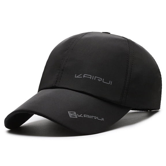 WWG Men's Quick-Dry Outdoor Sport Baseball Mesh Hat, Breathable Running and Summer Visor Cap with Adjustable Fit, Available in Khaki Black Gray and Navy, Hat Circumference