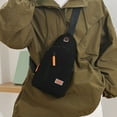 thumbnail image 1 of WWG Men's Waterproof Crossbody Bag, Lightweight Chest Shoulder Bag for Sports Outdoor Travel, PU Material Multifunctional Messenger Bag, 11.52x5.91x1.97 Inches, 1 of 6
