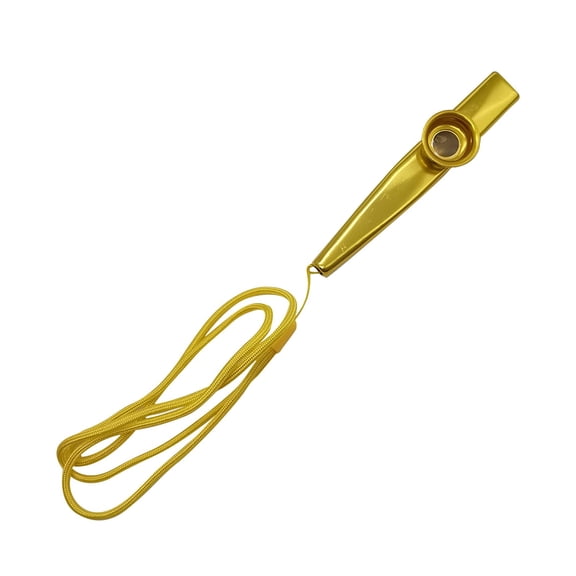 WWG Metal Kazoo Musical Instrument with Lanyard 4.8in Easy to Play Humming Wind Instrument for Guitar Ukulele Beginner Adult Kid