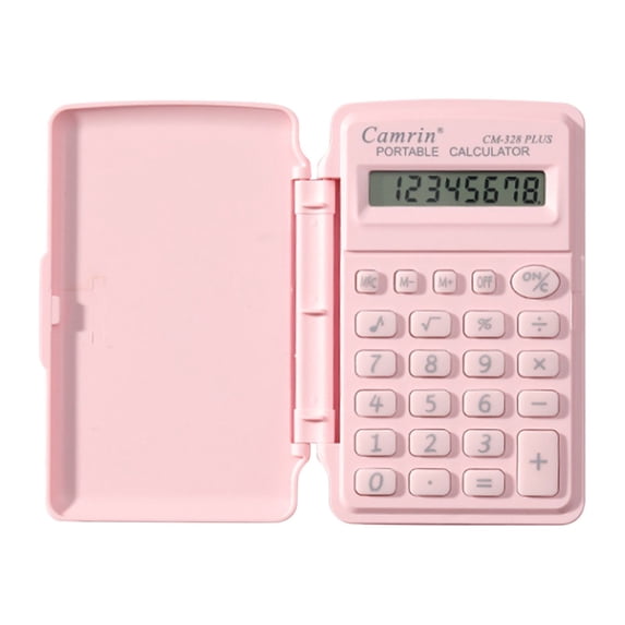 WWG Mini Scientific Calculator 4x2.4 Inch Portable 8 Digit LCD Display Candy Color Student Computer Small Flip Calculator for School Office Home
