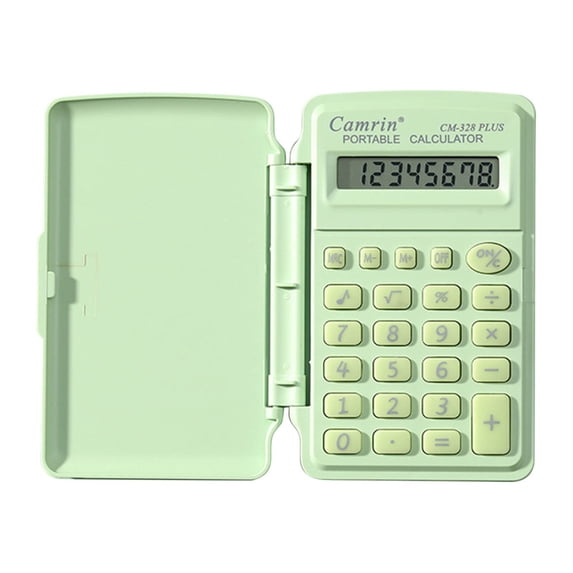 WWG Mini Scientific Calculator 4x2.4 Inch Portable 8 Digit LCD Display Candy Color Student Computer Small Flip Calculator for School Office Home