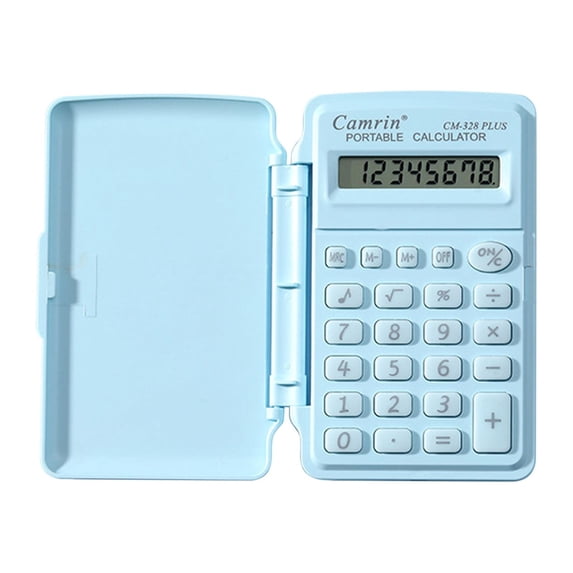 WWG Mini Scientific Calculator 4x2.4 Inch Portable 8 Digit LCD Display Candy Color Student Computer Small Flip Calculator for School Office Home