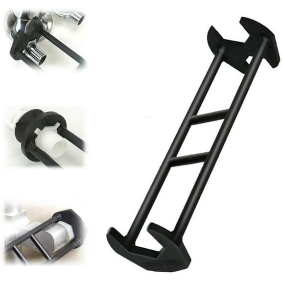 WWG Multifunctional Faucet Installation Wrench Set, Sink Pipe Angle Tightener Tool for Plumbing Maintenance, Alloy Steel with 360 Degree Rotation, 2 Pack
