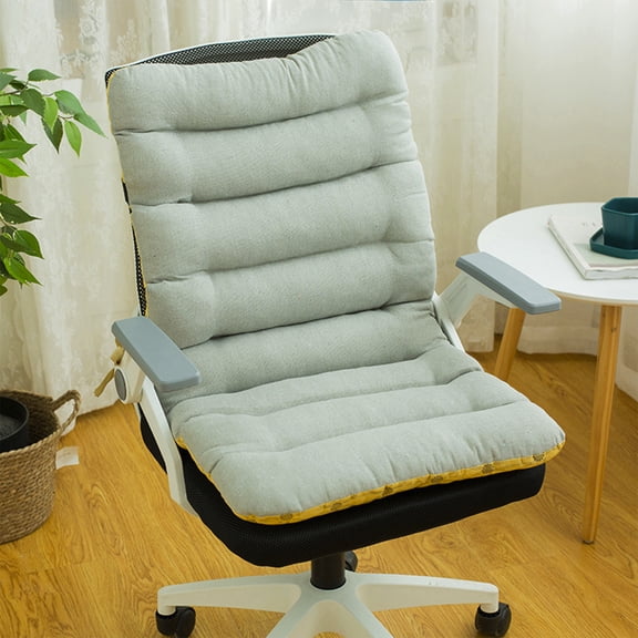 WWG Oversized Rocking Chair Cushion with Back Support, 45x85cm Thick Seat Pad for Recliner Desk Dining Office Chair, Soft Polyester Fabric with Ties
