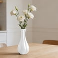 thumbnail image 1 of WWG Plastic Vase Ornament for Dry Flowers Plants and Pampas Grass Decoration for Coffee Table Dining Table Office Desk Shelf Lightweight Rounded Shape Size 12.6x3.15x1.57 inch, 1 of 7