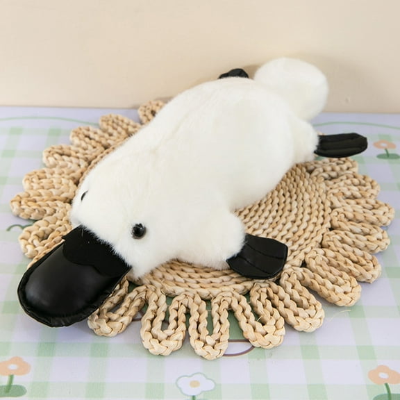PpgejGEK Platypus Plush Platypus Stuffed Animal Platypus Toy Cute and Cute Simulated Duckbed Beaver Children's Plush Toy Gift Animal Doll Children's Game Doll