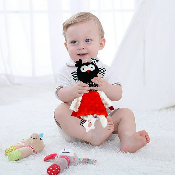 WWG Plush Toy Stuffed Animals Plush Toys Soft Toys Plush Toys for Kids Kids Stuffed Animals with High Contrast Security Blanket Soft Baby Unisex Baby Gifts
