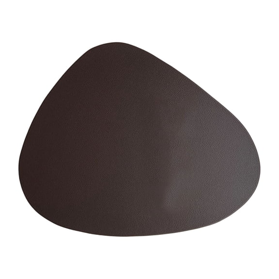 WWG Premium Minimalist Faux Leather Triangle Water Drop Placemat Waterproof Oil Proof Heat Resistant for Home Dining Table Protector Modern Geometric PVC