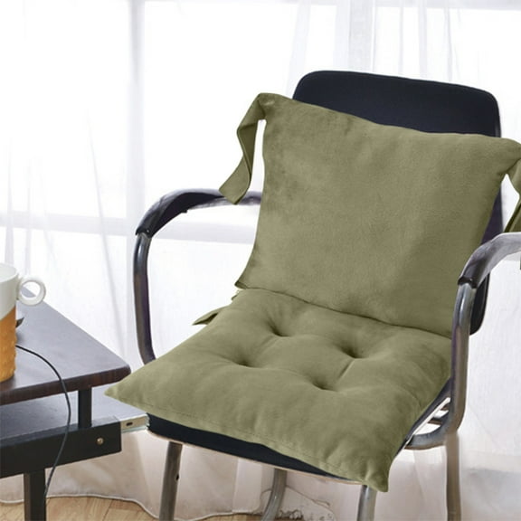 PpgejGEK Recliner Conjoined Seat Cushion with Lumbar Support Rectangular Office Sofa Chair Pad Polyester Fabric for Car Home Comfort 31.5x15.8 Inches