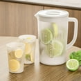 thumbnail image 1 of PpgejGEK Refrigerator Cold Water Kettle Large Capacity Plastic Pitcher with Leak Proof Lid for Iced Tea Juice Lemonade Summer Drinks Home Kitchen Use, 1 of 9