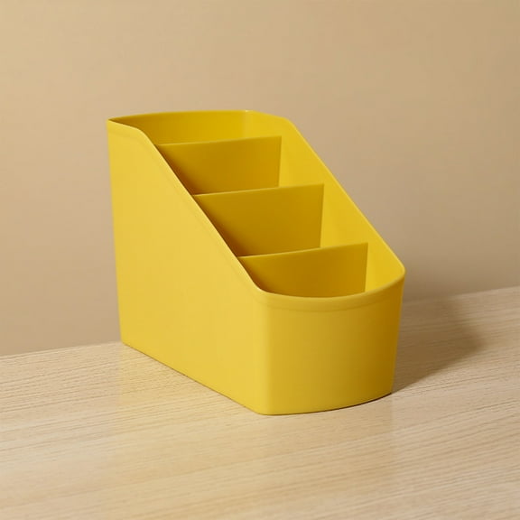 PpgejGEK Small Multifunctional Organizer Desk Caddy Home Office Accessory Tray 4 Compartment Storage Box 16.5x12x8.5cm 6.5x4.72x3.35in for Pens Art Supplies Bathroom