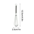 thumbnail image 1 of WWG Stainless Steel Egg Beater 8 Inch Manual Whisk Mixer Tool for Mixing Eggs Milk Batter Cooking Baking Kitchen Multifunctional, 1 of 4