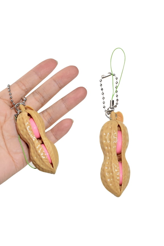 Stress Relief Toys Press-a-Keychain Anti-Anxiety Fidget Toy 1/3/5PC Set Eco-Friendly Material Portable Sensory Tool Bad Habit Stopper Gift for Children Adults