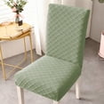 thumbnail image 1 of WWG Stretch Dining Chair Covers Slipcovers Full Set Seat and Back Protector for Kitchen Wedding Banquet Decor Nylon Spandex Washable White Wine Dark Gray Khaki Green One Size Fits, 1 of 6