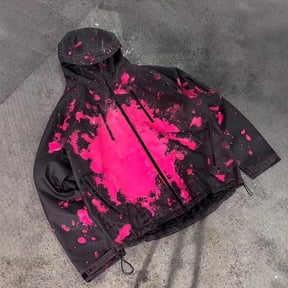 WWG Thermochromic Color-Changing Waterproof Jacket Temperature Reactive Unisex Windbreaker for Outdoor Hiking Rainwear