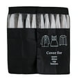 thumbnail image 1 of WWG Transparent Garment Bag with Zipper, 3D Clothes Dust Cover for Suit Dress Coat Wedding Gown, Non Woven Fabric Protective Hanging Storage, 90x110cm, 1 of 6
