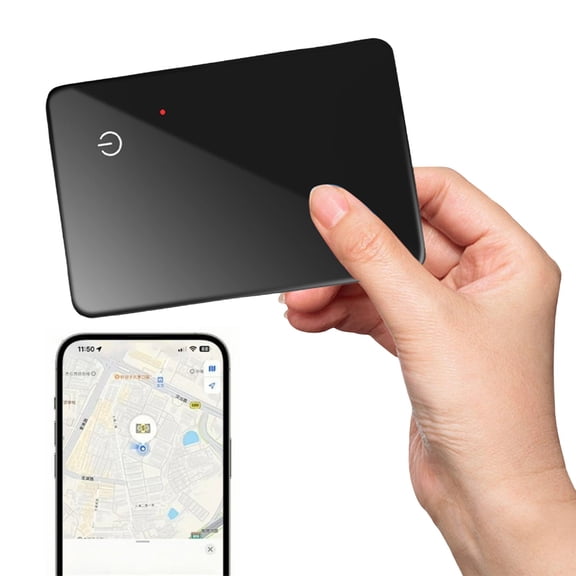WWG Ultra Thin GPS Tracking Card Anti-Loss Device, Global Positioning Tracker with Smartphone App for Wallets Keys Bags and Personal Items, Sleek and Portable Design