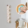 thumbnail image 1 of PpgejGEK Underwear and Socks Storage Organizer Wall Mounted Hanging Capsule Shelves with Self Adhesive No Drill Installation Transparent Acrylic for Closet Bathroom, 1 of 6