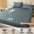 thumbnail image 1 of WWG Waterproof Fitted Bed Sheet, Non-Slip Mattress Protection Cover All-Inclusive Elastic Bed Cover, Soft Polyester Suitable for Sleeping Naked, 150x200cm/59x78.7 Inches, 1 of 6