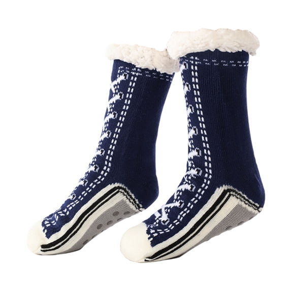 WWG Winter Floor Socks Warm Home Extra Thick Fleece Lining Indoor Use Cold Weather Comfort Non Slid Design Multiple Colors House Footwear