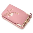 thumbnail image 1 of PpgejGEK Women's Sling Crossbody Wallet with Phone Pocket, Mini Small Purse with Adjustable Strap, Multiple Card Slots and Zippered Compartments, Stylish Embroidered Leather Body Wallet,, 1 of 6