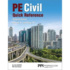 Pre-Owned PPI PE Civil Quick Reference, 16th Edition – A Comprehensive Reference Guide for the NCEES PE Civil Exam (Paperback)