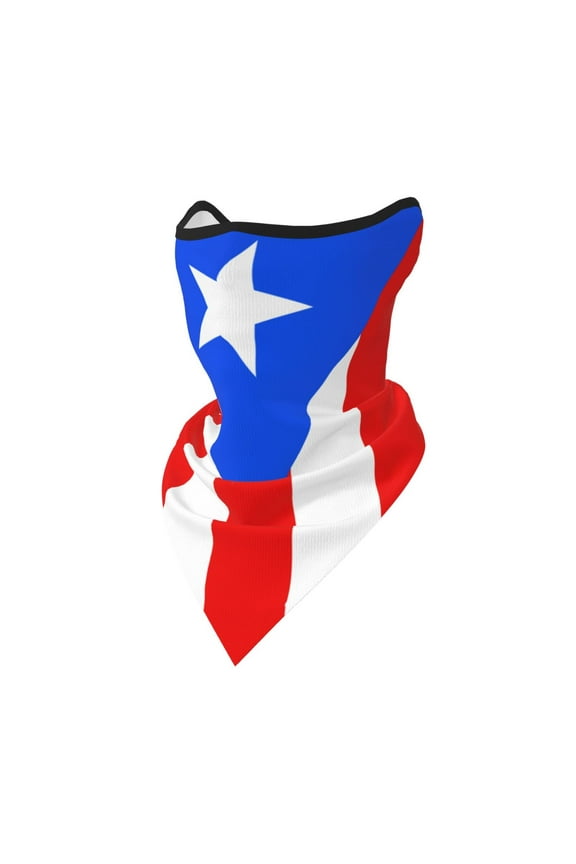 Pr Puerto Rico Flag Bandanas Headband Quick Dry Protection Windproof Multifunctional Print Balaclava