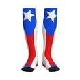 thumbnail image 1 of Pr Puerto Rico Flag Compression Socks Circulation Running Athletic Sports for Women Men, 1 of 8